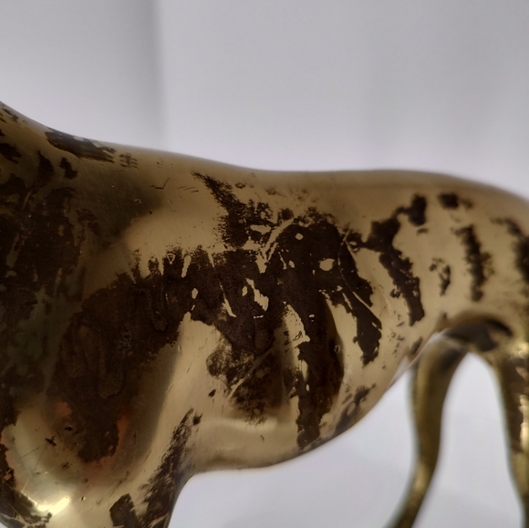 Vintage MCM Brass Greyhound Whippet Dog Figure - Picture 9 of 11